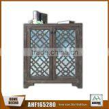 Chinese Style Living Room Corner Table Carved Metal Storage Cabinet Manufacture