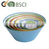 Multi Colored Melamine Mixing Bowls