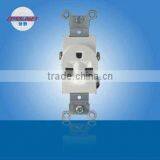 Single Wall Receptacle 15A 125V Decorative Electrical Wall Socket