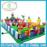 Inflatable Colorful Cartoons Castles With Slides thumbnail-3