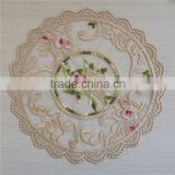 Latest 3 colors embroidery chantilly lace fabric