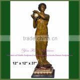 Casting Garden Bronze Beauty Girl Statue