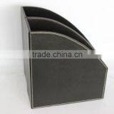 High Quality Faux Leather Document File Box/Classical MDF File Holder thumbnail-5