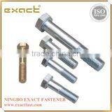 Grade 4.8-12.9 zinc plated hex head bolt din933