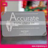 Custom Blank Metal Business Card With Laser Logo