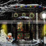 Christmas Night Canvas Art With Led Light thumbnail-1