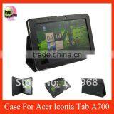 Stand Leather Case for Acer Iconia A700,free Shipping,Black thumbnail-1