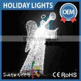 Christmas Decoration Angel Wings With Halo Fancy Angel Halos for Sale Cheap Angel Figurines With Light With High Quality thumbnail-1