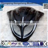 Black Injection molded ABS Fairing kit for motorcycle parts. Free design plastic E-bike parts.