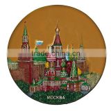 new design tourist souvenir decorative plate Russia. Moscow