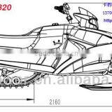 New 320CC Snowmobile Rubber Track (Direct Factory) thumbnail-1