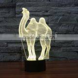 3D Optical Night Light Camel 7 RGB Light Colors 10 LEDs AA Battery or DC 5V Mixed Lot thumbnail-4