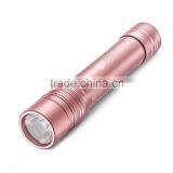 Outdoors 3000mAh Led Flashlight Torch Lamp Shape Design Portable Power Bank Charger With Samsung Battery