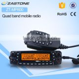 Transceiver ZASTONE MP-800 UHF/VHF/UU/VV quad band transceiver 50W powerful car radio with band cross function