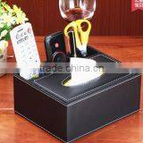 Hot Sale Cute Facial Tissue Box PU Napkin Box Functionable OEM Pochet Tissue Box thumbnail-1