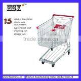 Yiwu Folding Shopping Trolley Use in Supermarket HSX-1307 thumbnail-3