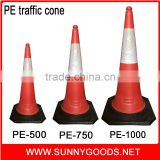 height500mm road safety PE traffic cone