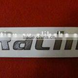 Cheap electroforming logo metal sticker,metal sticker label