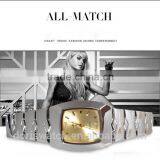 High Bright Diamond Metal Band Rose / Gold Silver Color Fashion Avon Quartz Lady Watches Jewelry Clasp Wrist Watch thumbnail-2