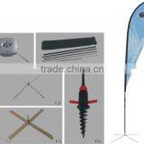 Aluminium and Fiberglass Beach Flag Pole