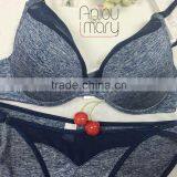 Sexy Ladies New Style Comfortable Breathable Thin Cup Bra and Panty Set Fashion Bikini thumbnail-3