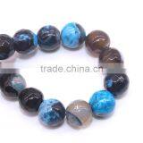 Wholesale Gemsotne Strands Size 6 8 10 12mm Mixed Blue Natural Blue Agate Slabs thumbnail-3
