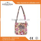 SQ085 2016 Hot Sale high quality shoulder fancy floral women sling bag