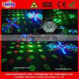 Professional 3 Claw 18W RGBYW LED and RG Animation Twinkling Laser Light