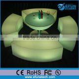 16 Colors Change Polyethylene Plastic Led Stool Set,led Pub Bar Stool