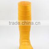 Yellow Black Work Boot With Steel Toe Pvc Safety Shoes