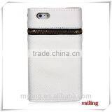 Wholesale Luxury Zippered Leather Wallet Flip Case For Apple Iphone 6 With Corsair, Eather Wallet Flip Case For Iphone 6 thumbnail-4