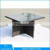 Современный стильный наружный мебельный комплект из плетеного винограда для обедения. Низкокостный набор thumbnail-5