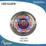 15 Inch Led Clock With Chromed Frame thumbnail-1