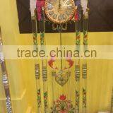 24K Gold Plated Brass Clock, Home Decorative Clock, Romantic Wedding Gold Gild Clock thumbnail-2