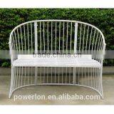 Antique Waterproof Outdoor Wrought Iron Garden Bench thumbnail-1
