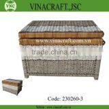 Wicker Cane Laundry Basket for Clother thumbnail-1