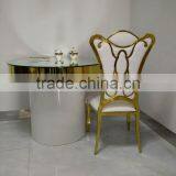 Golden High Grade Stainless Steel Coffee Table and Chairs With Good Design thumbnail-1