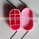 New Fashion Eco-friendly Silicone Medical Six-compartment Pill Cases/Medical Storage Silicone Pill Cases thumbnail-1