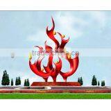 Outdoor Large City Stainless Steel Sculpture Steel Garden Statues thumbnail-1