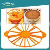 Toprank Multifunction Dessert Tools Easy 10/12 Pieces Round Cake Slicer Cutter DIY ABS Plastic Cake Divider