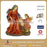 Resin Holy Familay Statue With Angel thumbnail-3