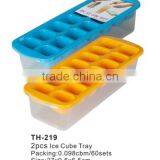 Large Plastic 2pcs Ice Cube Tray TH-219 thumbnail-1