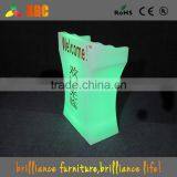 Plastic Outdoor LED Lighted Bar Table and Chair thumbnail-4