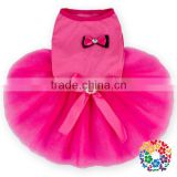 Hot Pink Bow Dog Tutu Dresses Dog Clothes Fine Designer Pet Products