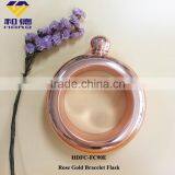 Stainless Steel Rose Gold Bracelet Flask thumbnail-2