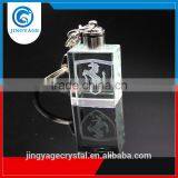 3D Laser Engraved With Car Logo Crystal Led Keychains Photo Led Crystal Key Chain thumbnail-3