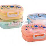 Double Layer PP Plastic Children Lunch Box thumbnail-1