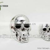 High Quality New Promotional LED Lighted Metal Skull Halloween Decorations thumbnail-1