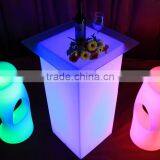 Rechargeable Battery Disco Modern Glowing Furniture With IR Remote Control