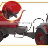 China Wholesale Sale Plastic Farm Trailer Wheels Trucks Set Battery Radio Remote Control Toy Tractor for Children thumbnail-4